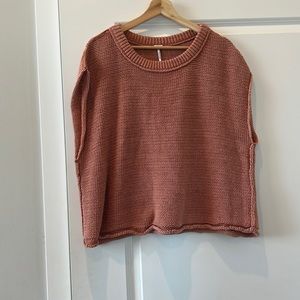 Free People Open Knit Sleeveless Sweater Tank